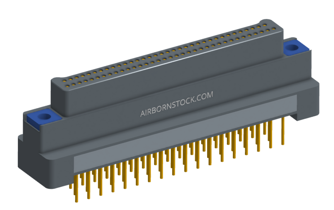 NK-2G2-069-135-TH00 - Nano-miniature D-shaped vertical plated through hole (PTH) board mount connector, 2 rows with 69 contacts, and no hardware. (Plug)