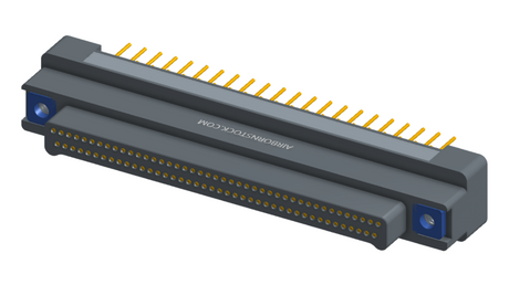 NK-2G2-085-135-TH00 - Nano-miniature D-shaped vertical plated through hole (PTH) board mount connector, 2 rows with 85 contacts, and no hardware. (Plug)