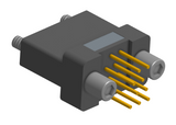 NK-2H2-009-238-JC00 - Nano-miniature D-shaped vertical plated through hole (PTH) board mount connector, 2 rows with 9 contacts, and no hardware. (Receptacle)