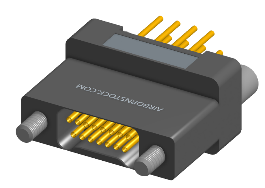 NK-2H2-015-238-JC00 - Nano-miniature D-shaped vertical plated through hole (PTH) board mount connector, 2 rows with 15 contacts, and no hardware. (Receptacle)