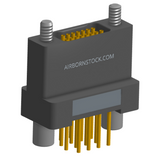 NK-2H2-015-238-JC00 - Nano-miniature D-shaped vertical plated through hole (PTH) board mount connector, 2 rows with 15 contacts, and no hardware. (Receptacle)