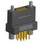 NK-2H4-015-238-JC00 - Nano-miniature D-shaped vertical plated through hole (PTH) board mount connector, 2 rows with 15 contacts, and no hardware. (Receptacle)