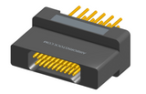 NK-2H2-021-235-0000 - Nano-miniature D-shaped vertical plated through hole (PTH) board mount connector with mounting holes, 2 rows with 21 contacts, and no hardware. (Receptacle)