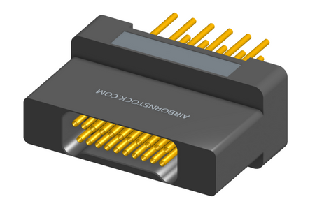 NK-2H2-021-235-0000 - Nano-miniature D-shaped vertical plated through hole (PTH) board mount connector with mounting holes, 2 rows with 21 contacts, and no hardware. (Receptacle)