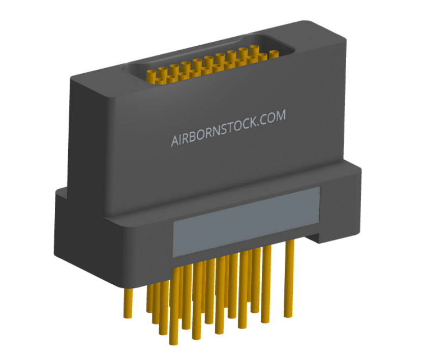 NK-2H2-021-235-0000 - Nano-miniature D-shaped vertical plated through hole (PTH) board mount connector with mounting holes, 2 rows with 21 contacts, and no hardware. (Receptacle)