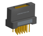 NK-2H4-021-235-0000 - Nano-miniature D-shaped vertical plated through hole (PTH) board mount connector with mounting holes, 2 rows with 21 contacts, and no hardware. (Receptacle)