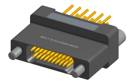 NK-2H2-021-235-JC00 - Nano-miniature D-shaped vertical plated through hole (PTH) board mount connector, 2 rows with 21 contacts, and no hardware. (Receptacle)