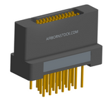 NK-2H2-025-235-0000 - Nano-miniature D-shaped vertical plated through hole (PTH) board mount connector with mounting holes, 2 rows with 25 contacts, and no hardware. (Receptacle)