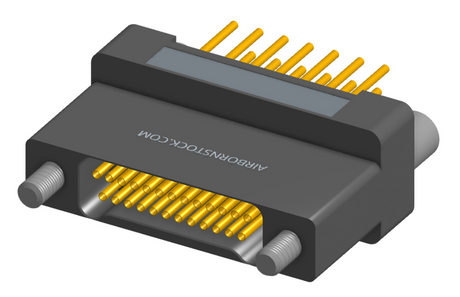 NK-2H2-025-235-JC00 - Nano-miniature D-shaped vertical plated through hole (PTH) board mount connector, 2 rows with 25 contacts, and no hardware. (Receptacle)