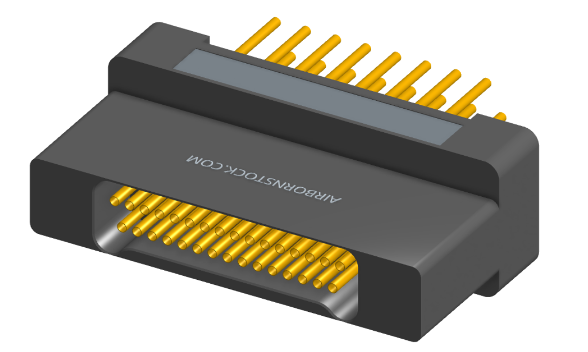NK-2H2-031-238-0000 - Nano-miniature D-shaped vertical plated through hole (PTH) board mount connector with mounting holes, 2 rows with 31 contacts, and no hardware. (Receptacle)