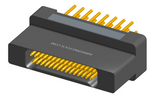 NK-2H2-031-238-0000 - Nano-miniature D-shaped vertical plated through hole (PTH) board mount connector with mounting holes, 2 rows with 31 contacts, and no hardware. (Receptacle)
