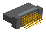NK-2H2-031-238-0000 - Nano-miniature D-shaped vertical plated through hole (PTH) board mount connector with mounting holes, 2 rows with 31 contacts, and no hardware. (Receptacle)