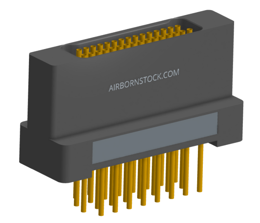 NK-2H2-031-238-0000 - Nano-miniature D-shaped vertical plated through hole (PTH) board mount connector with mounting holes, 2 rows with 31 contacts, and no hardware. (Receptacle)