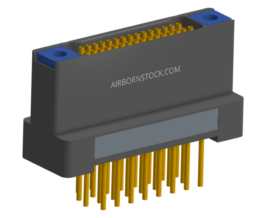 NK-2H2-031-235-TH00 - Nano-miniature D-shaped vertical plated through hole (PTH) board mount connector with mounting holes, 2 rows with 31 contacts, and threaded holes for attachment hardware. (Receptacle)