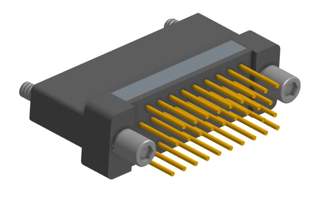 NK-2H2-037-255-JC00 - Nano-miniature D-shaped vertical plated through hole (PTH) board mount connector, 2 rows with 37 contacts, and no hardware. (Receptacle)