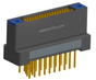 NK-2H4-037-238-TH00 - Nano-miniature D-shaped vertical plated through hole (PTH) board mount connector with mounting holes, 2 rows with 37 contacts, and threaded holes for attachment hardware. (Receptacle)