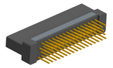 NK-2H2-065-238-0000 - Nano-miniature D-shaped vertical plated through hole (PTH) board mount connector with mounting holes, 2 rows with 65 contacts, and no hardware. (Receptacle)
