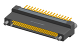 NK-2H2-065-235-JC00 - Nano-miniature D-shaped vertical plated through hole (PTH) board mount connector, 2 rows with 65 contacts, and no hardware. (Receptacle)