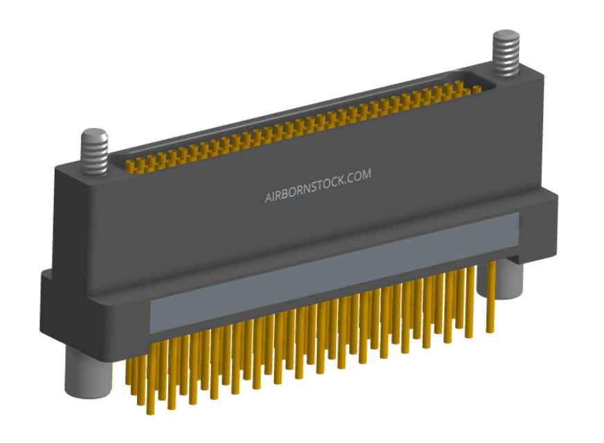 NK-2H2-065-235-JC00 - Nano-miniature D-shaped vertical plated through hole (PTH) board mount connector, 2 rows with 65 contacts, and no hardware. (Receptacle)