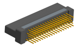 NK-2H2-069-235-0000 - Nano-miniature D-shaped vertical plated through hole (PTH) board mount connector with mounting holes, 2 rows with 69 contacts, and no hardware. (Receptacle)