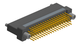 NK-2H2-069-238-JC00 - Nano-miniature D-shaped vertical plated through hole (PTH) board mount connector, 2 rows with 69 contacts, and no hardware. (Receptacle)