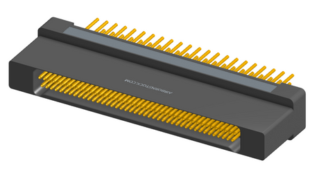 NK-2H2-085-235-0000 - Nano-miniature D-shaped vertical plated through hole (PTH) board mount connector with mounting holes, 2 rows with 85 contacts, and no hardware. (Receptacle)