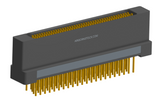 NK-2H2-085-238-0000 - Nano-miniature D-shaped vertical plated through hole (PTH) board mount connector with mounting holes, 2 rows with 85 contacts, and no hardware. (Receptacle)