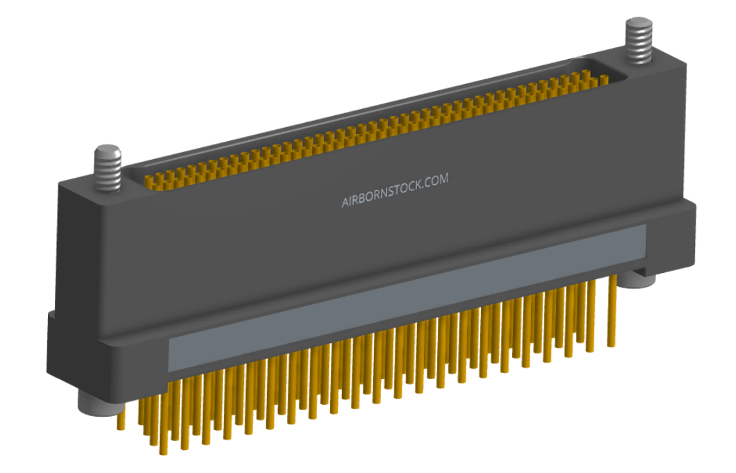 NK-2H2-085-235-JC00 - Nano-miniature D-shaped vertical plated through hole (PTH) board mount connector, 2 rows with 85 contacts, and no hardware. (Receptacle)