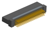 NK-2H2-091-235-0000 - Nano-miniature D-shaped vertical plated through hole (PTH) board mount connector with mounting holes, 2 rows with 91 contacts, and no hardware. (Receptacle)