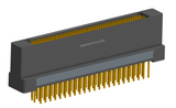 NK-2H2-091-235-0000 - Nano-miniature D-shaped vertical plated through hole (PTH) board mount connector with mounting holes, 2 rows with 91 contacts, and no hardware. (Receptacle)