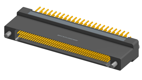 NK-2H2-091-235-JC00 - Nano-miniature D-shaped vertical plated through hole (PTH) board mount connector, 2 rows with 91 contacts, and no hardware. (Receptacle)