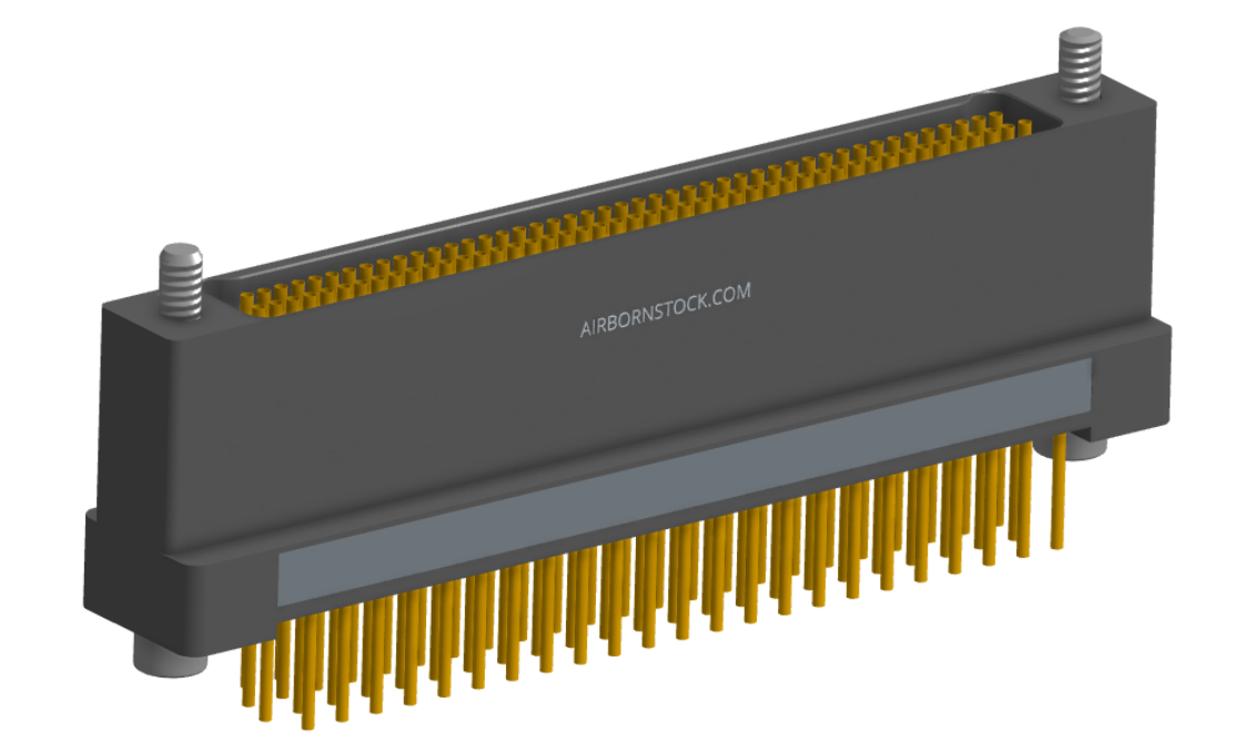 NK-2H2-091-235-JC00 - Nano-miniature D-shaped vertical plated through hole (PTH) board mount connector, 2 rows with 91 contacts, and no hardware. (Receptacle)