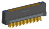 NK-2H2-091-235-TH00 - Nano-miniature D-shaped vertical plated through hole (PTH) board mount connector with mounting holes, 2 rows with 91 contacts, and threaded holes for attachment hardware. (Receptacle)