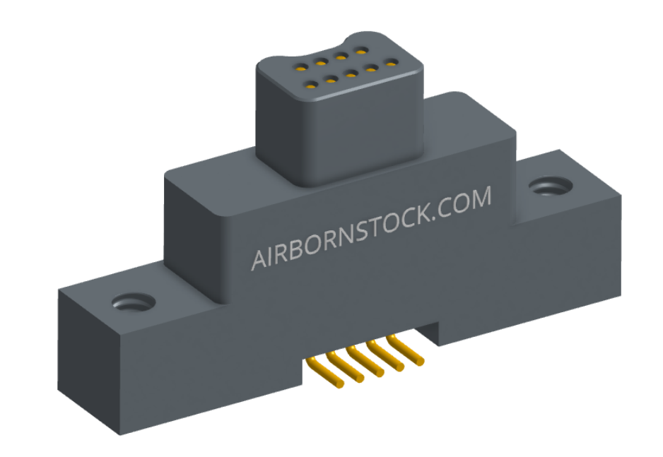 NK-2K3-009-128-0000 - Nano-miniature D-shaped vertical surface board mount (SMT) connector with mounting ears, 2 rows with 9 contacts, and no hardware. (Plug)