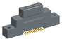 NK-2K4-021-125-0000 - Nano-miniature D-shaped vertical surface board mount (SMT) connector with mounting ears, 2 rows with 21 contacts, and no hardware. (Plug)