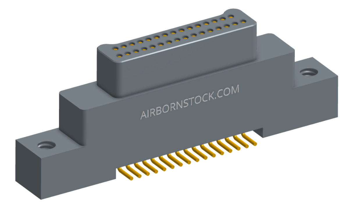 NK-2K2-031-128-0000 - Nano-miniature D-shaped vertical surface board mount (SMT) connector with mounting ears, 2 rows with 31 contacts, and no hardware. (Plug)