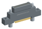 NK-2K4-031-128-JC00 - Nano-miniature D-shaped vertical surface board mount (SMT) connector with mounting ears, 2 rows with 31 contacts, and no hardware. (Plug)