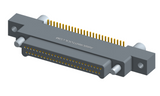 NK-2K5-051-128-JC00 - Nano-miniature D-shaped vertical surface board mount (SMT) connector with mounting ears, 2 rows with 51 contacts, and no hardware. (Plug)