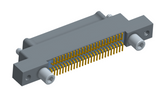 NK-2K5-051-128-JC00 - Nano-miniature D-shaped vertical surface board mount (SMT) connector with mounting ears, 2 rows with 51 contacts, and no hardware. (Plug)