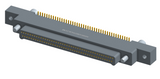 NK-2K2-085-128-JC00 - Nano-miniature D-shaped vertical surface board mount (SMT) connector with mounting ears, 2 rows with 85 contacts, and no hardware. (Plug)