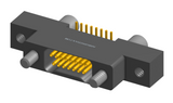 NK-2L2-015-225-JC00 - Nano-miniature D-shaped vertical surface board mount (SMT) connector with mounting ears, 2 rows with 15 contacts, and no hardware. (Receptacle)