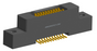 NK-2L4-021-225-0000 - Nano-miniature D-shaped vertical surface board mount (SMT) connector with mounting ears, 2 rows with 21 contacts, and no hardware. (Receptacle)