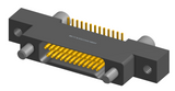 NK-2L2-025-228-JC00 - Nano-miniature D-shaped vertical surface board mount (SMT) connector with mounting ears, 2 rows with 25 contacts, and no hardware. (Receptacle)