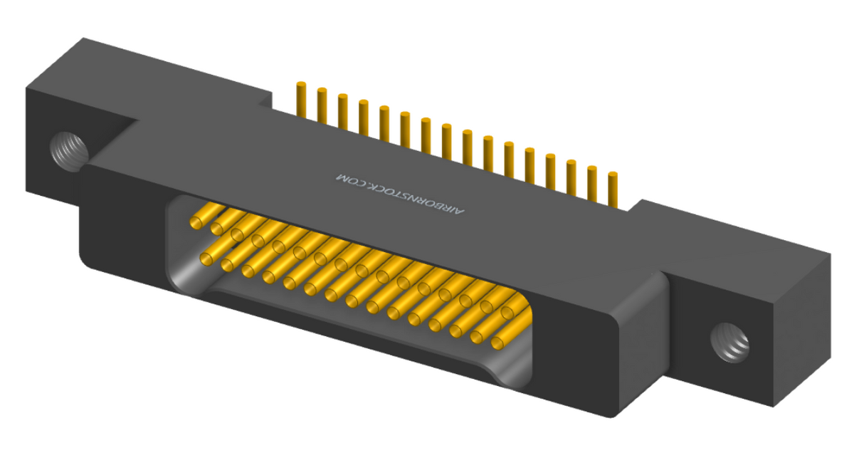 NK-2L2-031-228-0000 - Nano-miniature D-shaped vertical surface board mount (SMT) connector with mounting ears, 2 rows with 31 contacts, and no hardware. (Receptacle)