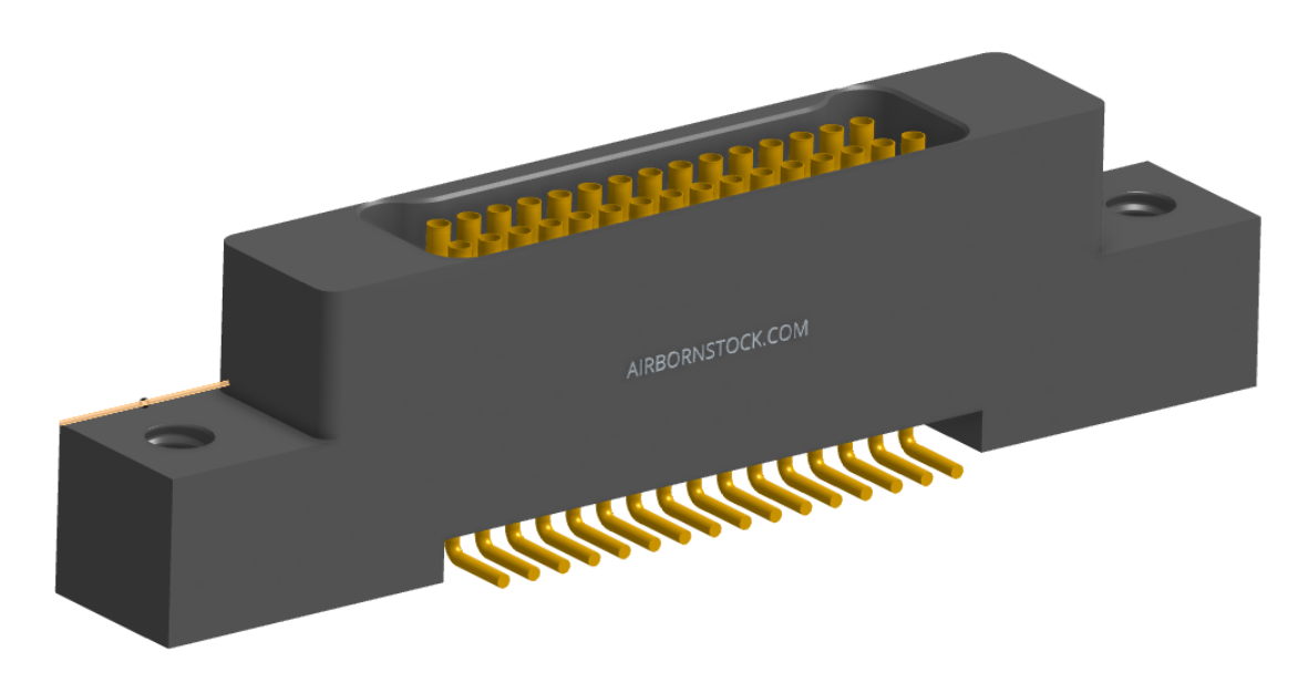 NK-2L2-031-228-0000 - Nano-miniature D-shaped vertical surface board mount (SMT) connector with mounting ears, 2 rows with 31 contacts, and no hardware. (Receptacle)