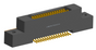 NK-2L4-031-228-0000 - Nano-miniature D-shaped vertical surface board mount (SMT) connector with mounting ears, 2 rows with 31 contacts, and no hardware. (Receptacle)