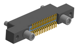 NK-2L2-031-228-JC00 - Nano-miniature D-shaped vertical surface board mount (SMT) connector with mounting ears, 2 rows with 31 contacts, and no hardware. (Receptacle)