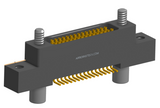 NK-2L2-031-228-JC00 - Nano-miniature D-shaped vertical surface board mount (SMT) connector with mounting ears, 2 rows with 31 contacts, and no hardware. (Receptacle)