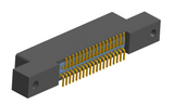 NK-2L2-037-228-0000 - Nano-miniature D-shaped vertical surface board mount (SMT) connector with mounting ears, 2 rows with 37 contacts, and no hardware. (Receptacle)