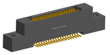 NK-2L2-037-228-0000 - Nano-miniature D-shaped vertical surface board mount (SMT) connector with mounting ears, 2 rows with 37 contacts, and no hardware. (Receptacle)